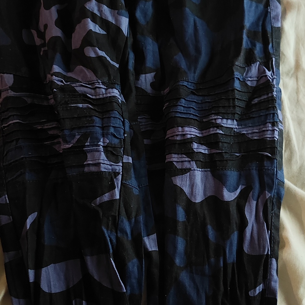 Navy Pattern Pants - image 4